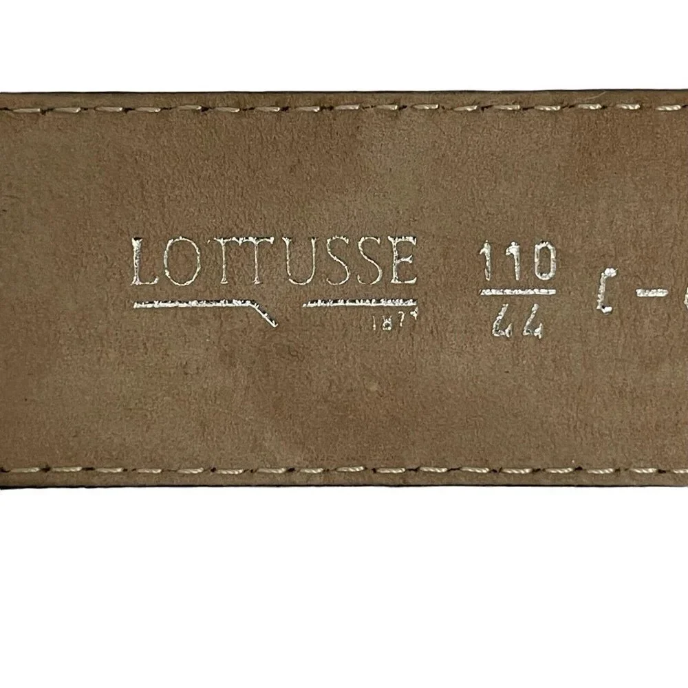 Lottusse‎ Original Vintage Classic Mens Leather Belt Cognac Tan Size 44